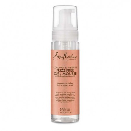 SHEA MOISTURE - COCONUT &amp; HIBISCUS - MOUSSE À BOUCLES SANS FRISOTTIS 220ml
