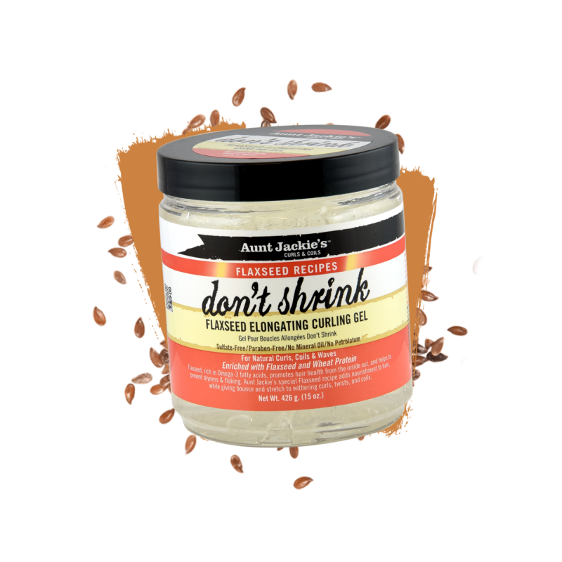 AUNT JACKIE'S - FLAXSEED RECIPES - DON'T SHRINK ELONGATING CURLING GEL 426GR