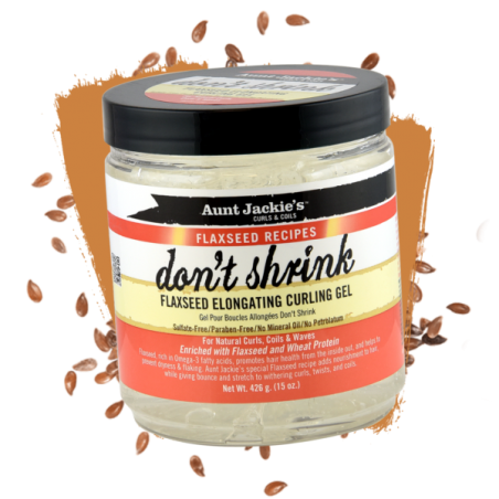 AUNT JACKIE'S - FLAXSEED RECIPES - DON'T SHRINK ELONGATING CURLING GEL 426GR