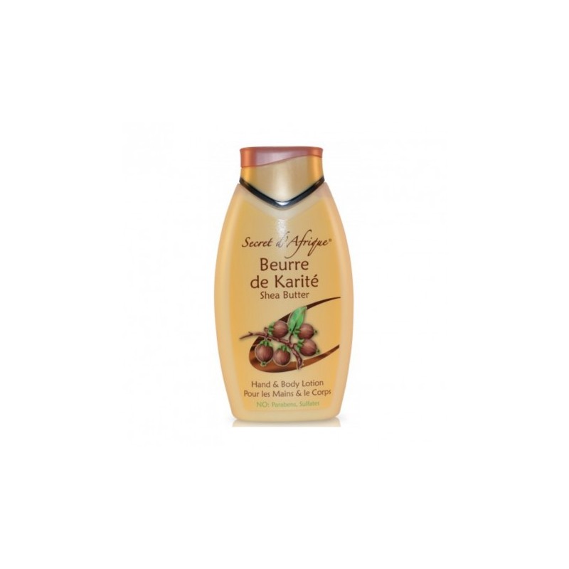 SECRET D'AFRIQUE - LAIT AU BEURRE DE KARITÉ LOTION MAINS ET CORPS 500 ML