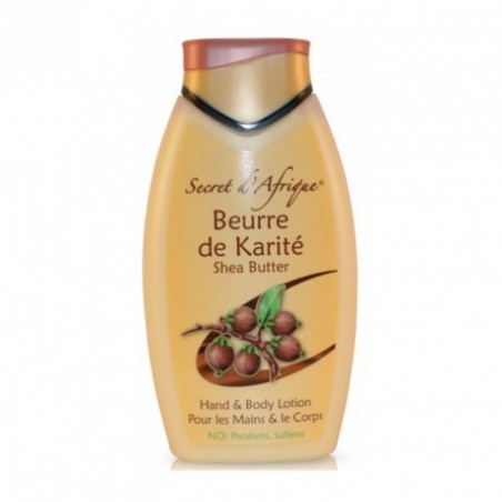 SECRET D'AFRIQUE - LAIT AU BEURRE DE KARITÉ LOTION MAINS ET CORPS 500 ML