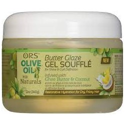 ORS - OLIVE OIL POUR CHEVEUX NATURELS GEL SOUFFE BUTTER GLAZE 340G