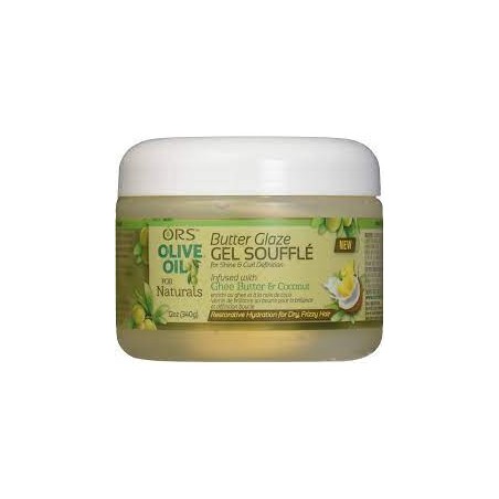ORS - OLIVE OIL POUR CHEVEUX NATURELS GEL SOUFFE BUTTER GLAZE 340G
