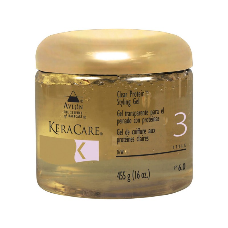 KERACARE - GEL DE COIFFURE AUX PROTEINES CLAIRES - 455g