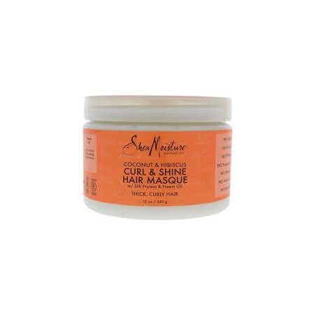 SHEA MOISTURE COCONUT & HIBISCUS CURL & SHINE HAIR MASQUE 340G