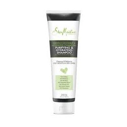 SHEA MOISTURE GREEN COCONUT & ACTIVATED CHARCOAL SHAMPOING PURIFIANT ET HYDRATANT 305ML