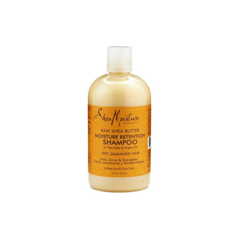 SHEA MOISTURE - RAW SHEA BUTTER - SHAMPOING MOISTURE RETENTION 384ml