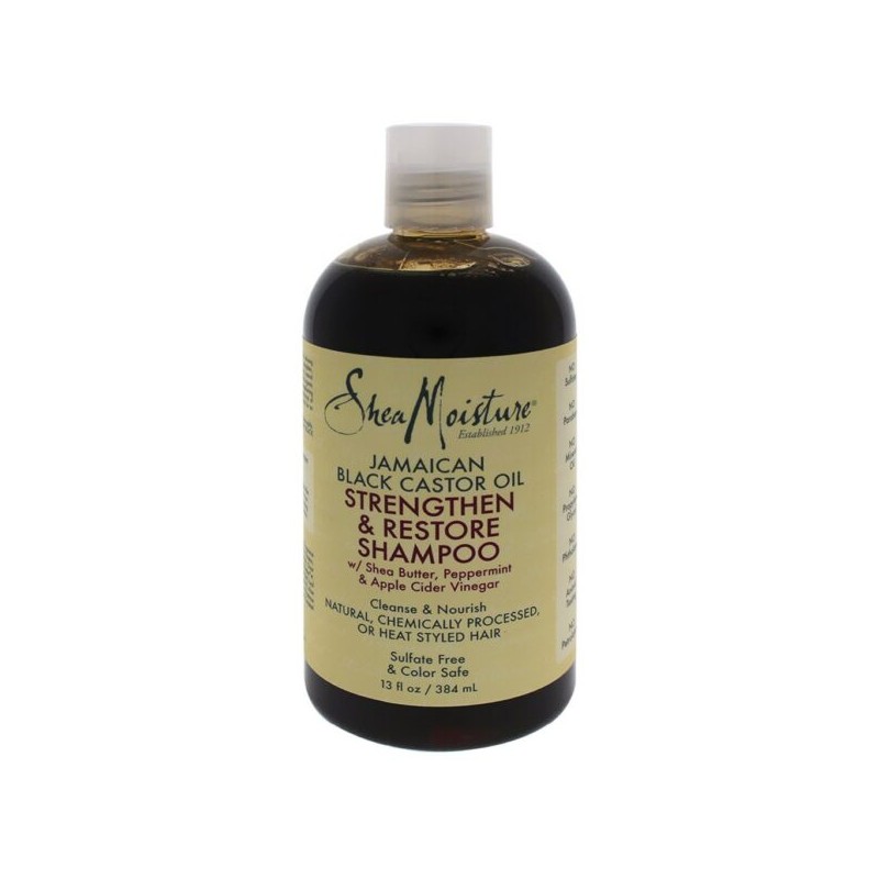 SHEA MOISTURE - JAMAICAN BLACK CASTOR OIL - SHAMPOING FORTIFIANT ET RÉPARATEUR 384ml