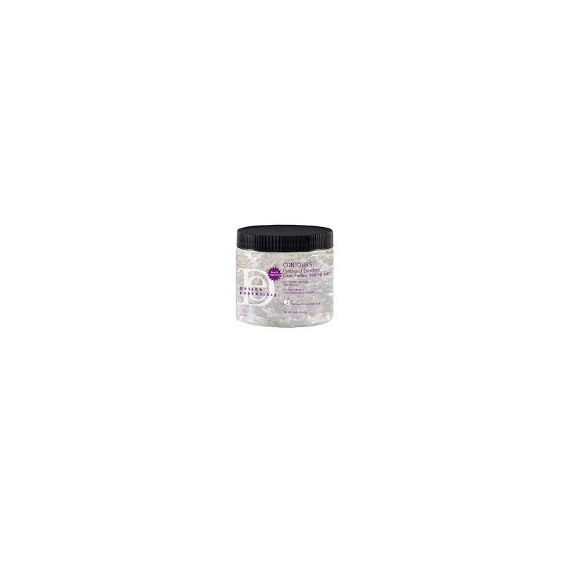 DESIGN ESSENTIALS - CONTOURS CLEAR PROTEIN STYLING GEL - GEL COIFFANT PROTEINE TRANSPARENT - 453.5G