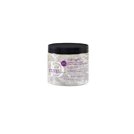 DESIGN ESSENTIALS - CONTOURS CLEAR PROTEIN STYLING GEL - GEL COIFFANT PROTEINE TRANSPARENT - 453.5G