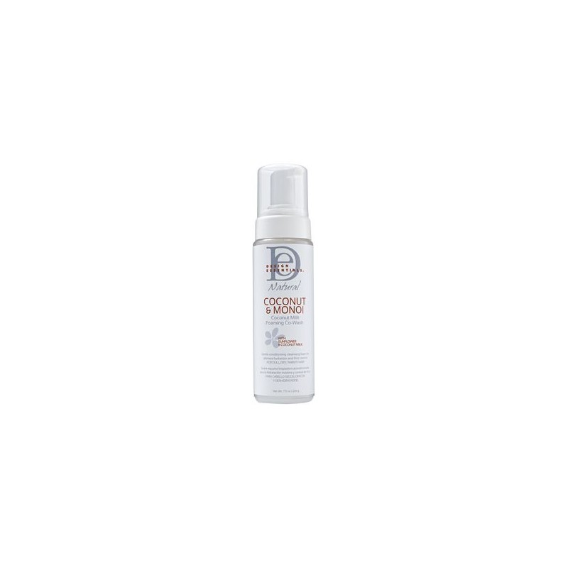 DESIGN ESSENTIALS - CO-WASH MOUSSANT AU LAIT DE COCO - 222ml