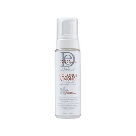 DESIGN ESSENTIALS - CO-WASH MOUSSANT AU LAIT DE COCO - 222ml