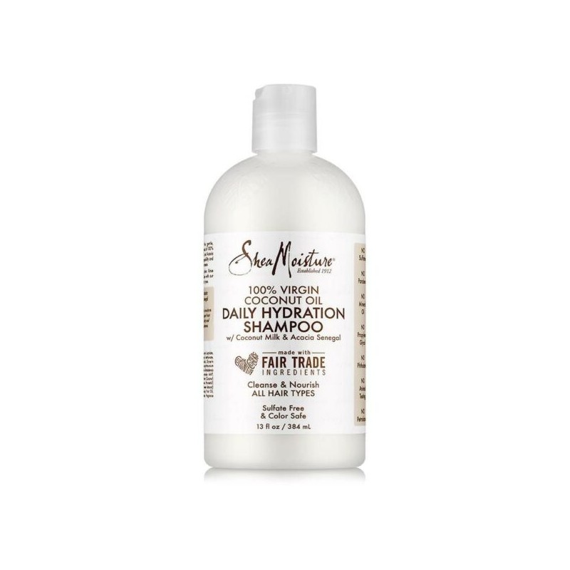 SHEA MOISTURE - 100 % VIRGIN COCONUT OIL - SHAMPOOING HYDRATANT QUOTIDIEN 384ml