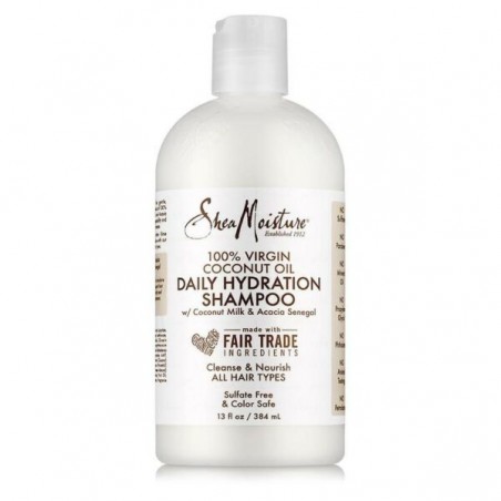 SHEA MOISTURE - 100 % VIRGIN COCONUT OIL - SHAMPOOING HYDRATANT QUOTIDIEN 384ml