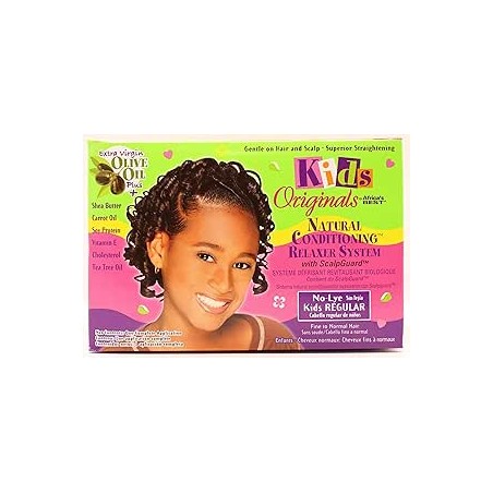 AFRICA BEST KIDS ORGANICS CONDITIONING NO LYE RELAXER SYSTEM REGULAR KIT